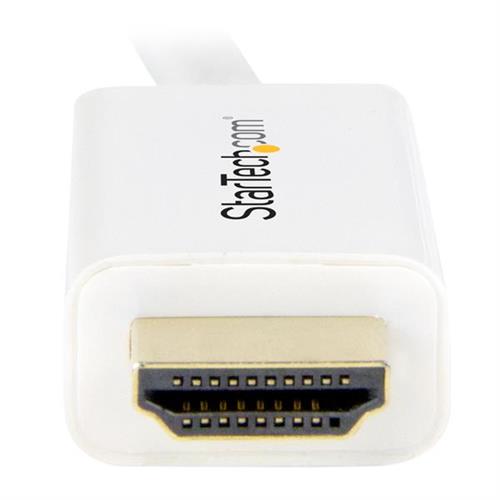 CAVO MINI DISPLAYPORT A HDMI - MDP A HDMI DA 2M - 4K BIANCO