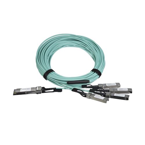 CAVO QSFP+ A 4X SFP+ 15M ATTIVO QSFP-4X10G-AOC10M MSA