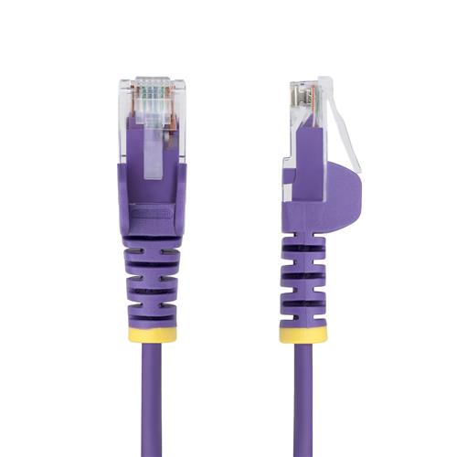 CAVO SLIM UTP CAT6 BLU DA 10M CON PLUG RJ45 ANTIGROVIGLIO