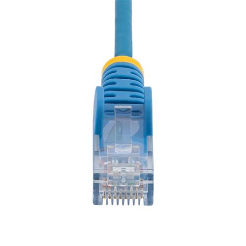CAVO SLIM UTP CAT6 BLU DA 15M CON PLUG RJ45 ANTIGROVIGLIO