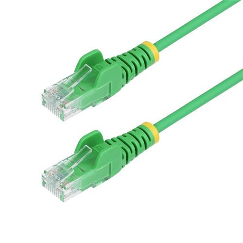 CAVO SLIM UTP CAT6 VERDE DA 7M CON PLUG RJ45 ANTIGROVIGLIO