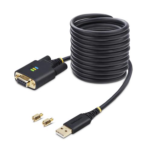 CAVO USB A SERIALE NULL MODEM ADATTATORE USB A RS232 DB9 DA 3M