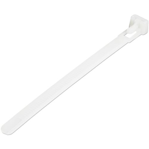 FASCETTE FERMACAVO DA 12 CM RIUTILIZZABILI - 100 PZ - BIANCO