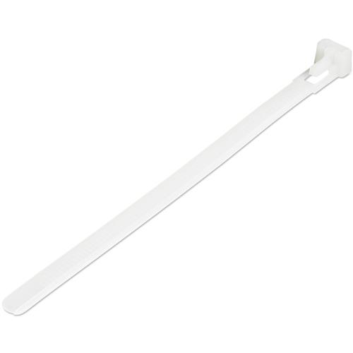 FASCETTE FERMACAVO DA 15 CM RIUTILIZZABILI - 100 PZ - BIANCO