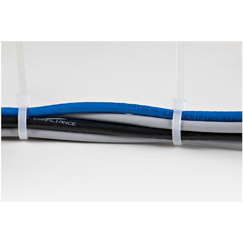 FASCETTE FERMACAVO DA 20 CM RIUTILIZZABILI - 1000 PZ - BIANC