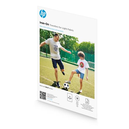 IRON-ON TRANSFERS FOR LIGHT FABRIC A4 210X297MM 10SHEETS