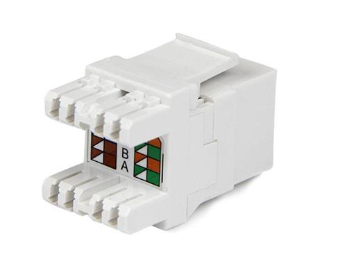 JACK KEYSTONE CAT 6 180 - JAC A PARETE CAT6 RJ45 - TIPO 110