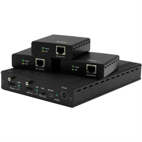 KIT EXTENDER HDBASET A 3 PORTE - SPLITTER HDMI 1X3 CAT5