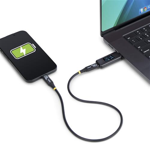 MULTIMETRO DIGITALE USB-C MISURATORE DI TENSIONE/CORRENTE
