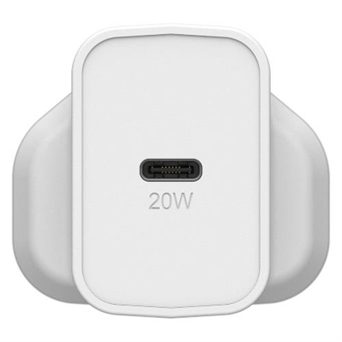 OTTERBOX UK WALL CHARGER 20W - 1X USB-C 20W USB-PD WHITE