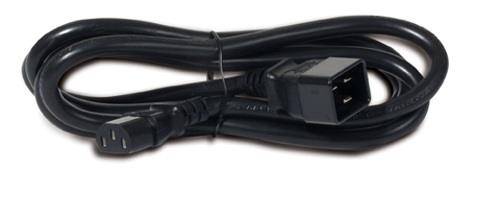 POWER CORD IEC 320 C13 TO IEC 320 C20