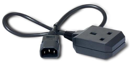POWER CORD IEC 320 C14 TO UK RECEPTACLE