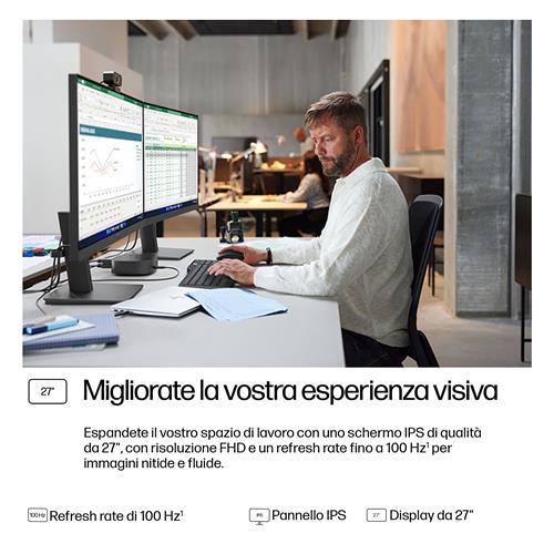 S3 PRO 27IN FHD 1920X1080 1000:1 250 NITS DP HDMI VGA SB