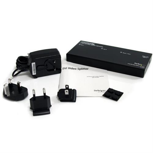 SDOPPIATORE VIDEO DVI 2 PORTE CON AUDIO