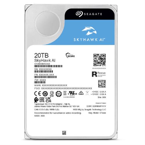 SKYHAWK AI 20TB 5YRS WARRANTY 3.5IN 6GB/S SATA 512MB