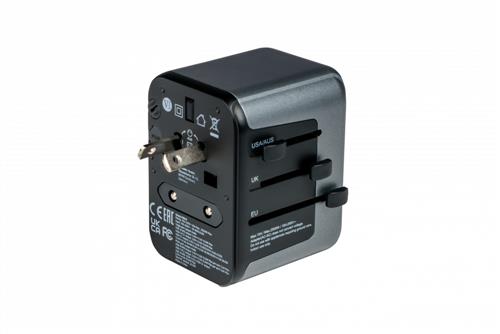 UNIVERSAL TRAVEL ADAPTER UTA-03 PD30W / QC / 2XUSB / 2XTYPE-C