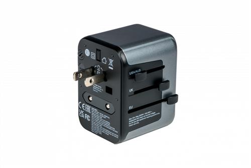 UNIVERSAL TRAVEL ADAPTER UTA-03 PD30W / QC / 2XUSB / 2XTYPE-C