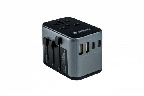 UNIVERSAL TRAVEL ADAPTER UTA-03 PD30W / QC / 2XUSB / 2XTYPE-C