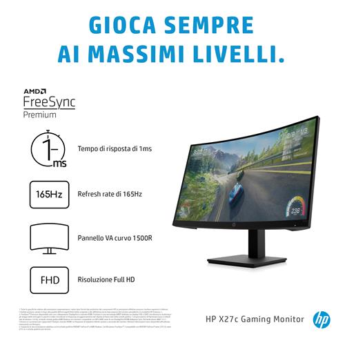 X27C 27IN 1920X1080 16:9 1MS 3000:1 HDMI/DP