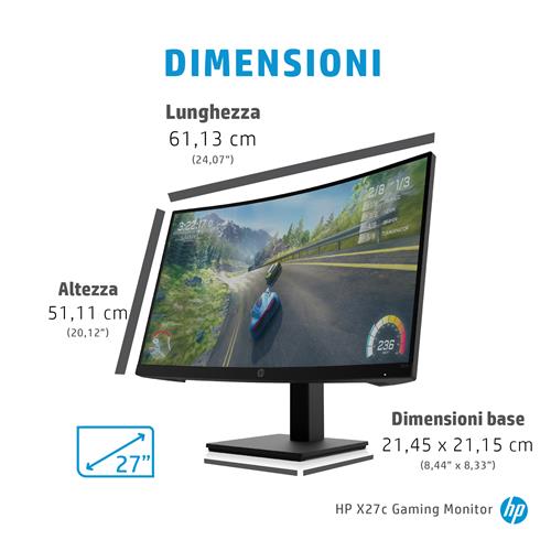 X27C 27IN 1920X1080 16:9 1MS 3000:1 HDMI/DP