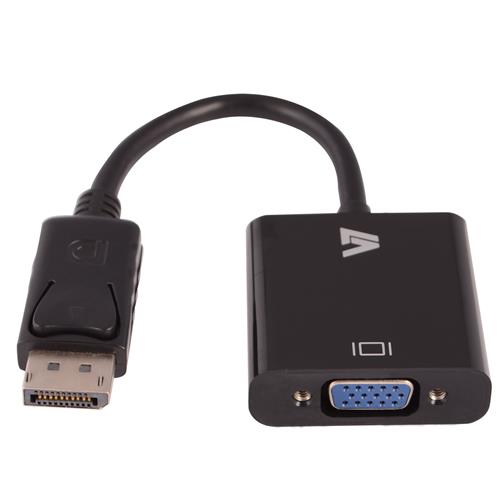 V7 CBLDPVGA-1E cavo e adattatore video 0,2 m 1x 20-pin DisplayPort 1x 15-pin VGA Nero