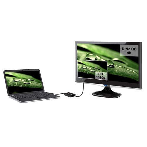 StarTech.com USB32HD4K adattatore grafico USB 3840 x 2160 Pixel Nero