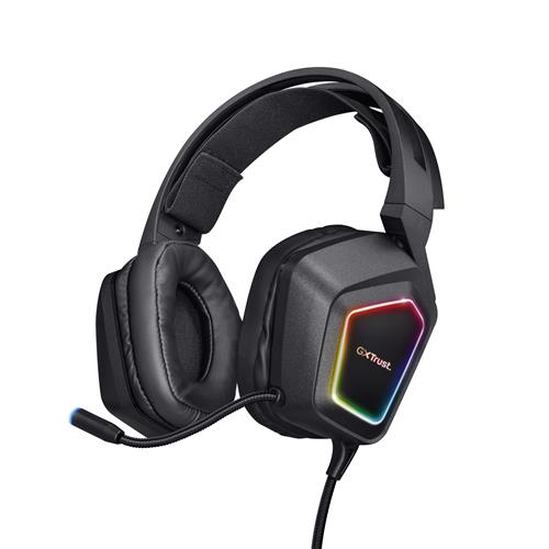 GAMING GXT 450 BLIZZ CUFFIE RGB SURROUND VIRTUALE 7.1  -  NERO