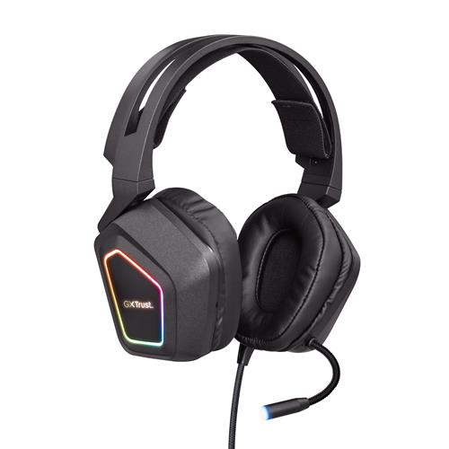 GAMING GXT 450 BLIZZ CUFFIE RGB SURROUND VIRTUALE 7.1  -  NERO