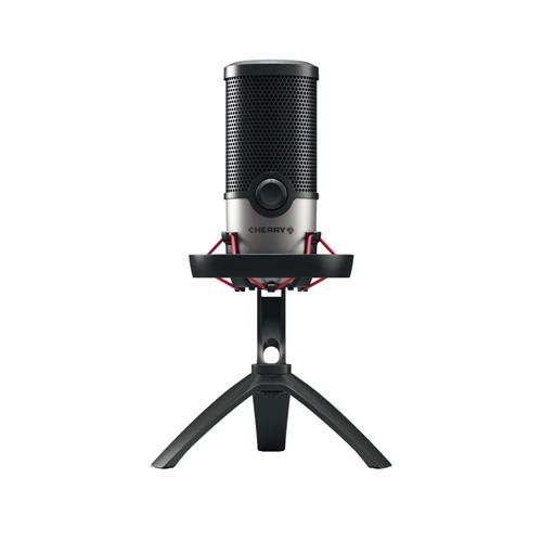 CHERRY UM 6.0 ADVANCED USB MIC FOR STREAMING/OFFICE SILVER/BLAC