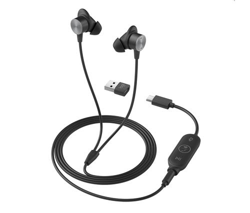 LOGI ZONE WIRED EARBUDS TEAMS - GRAPHITE - EMEA