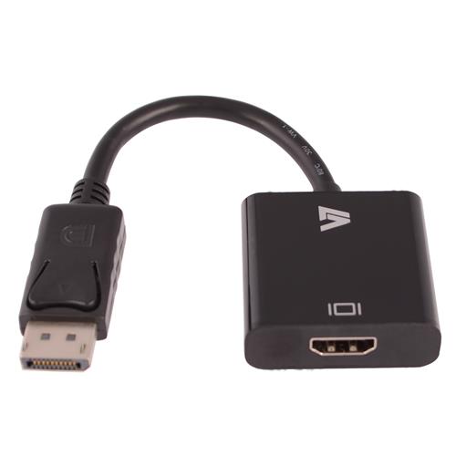 V7 CBLDPHD-1E cavo e adattatore video 0,2 m 1x 20-pin DisplayPort 1x 19-pin HDMI Nero