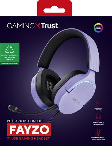 GAMING GXT 490P FAYZO CUFFIE GAMING USB 7.1  -  PORPORA