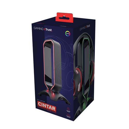 GAMING GXT 265 CINTAR SUPPORTO PER CUFFIE RGB  -  NERO