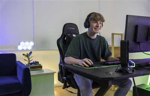 GAMING GXT 265 CINTAR SUPPORTO PER CUFFIE RGB  -  NERO