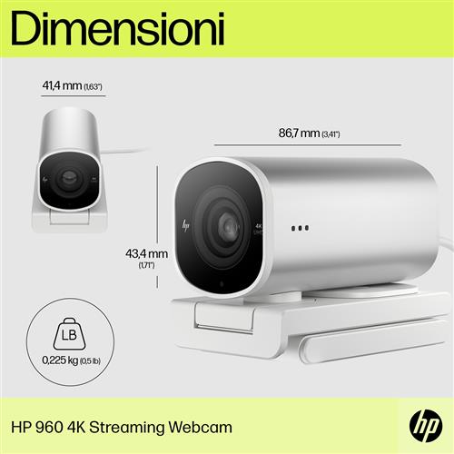 HP 960 4K STR WEBCAM EUROPE - ENGLISH LOCALIZATION