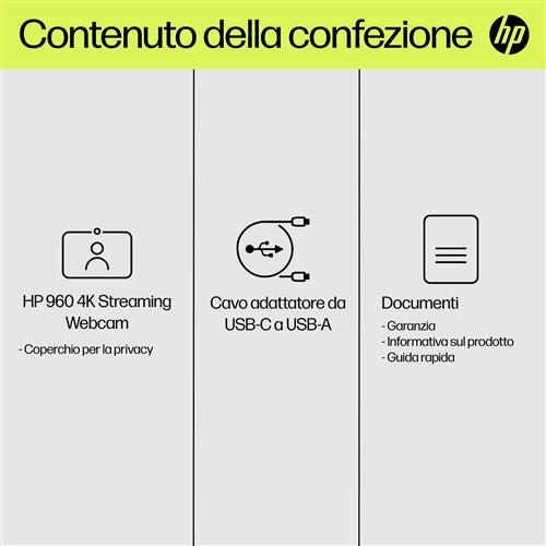 HP 960 4K STR WEBCAM EUROPE - ENGLISH LOCALIZATION