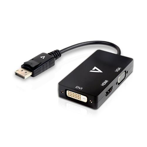 V7 V7DP-VGADVIHDMI-1E 0,1 m VGA / DVI / HDMI Nero