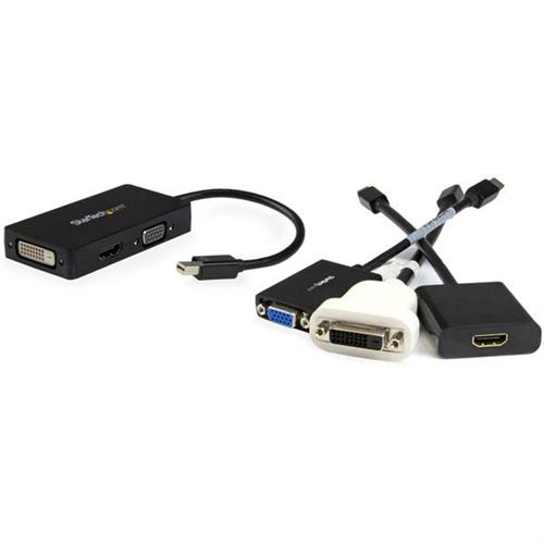 StarTech.com MDP2VGDVHD cavo e adattatore video 0,15 m DVI-D + VGA (D-Sub) + HDMI Nero