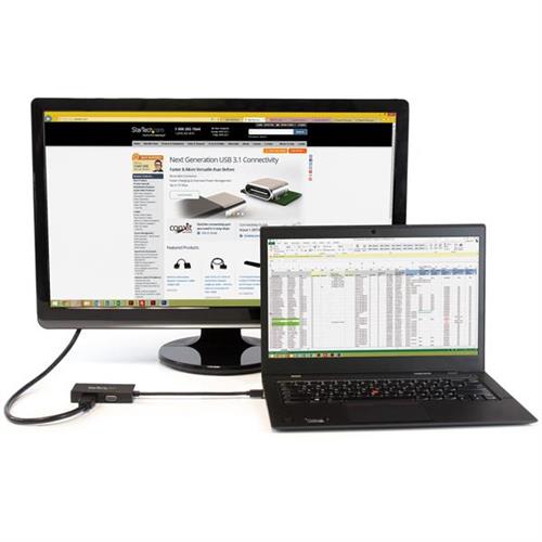 StarTech.com MDP2VGDVHD cavo e adattatore video 0,15 m DVI-D + VGA (D-Sub) + HDMI Nero