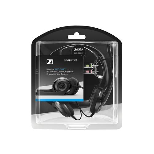 SENNHEISER PC 3 CHAT HEADSET BINAURAL W/ HEADBOW
