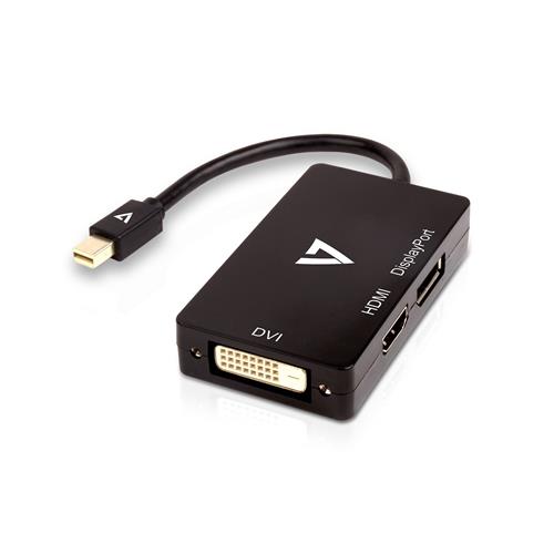 V7 V7MDP-DPDVIHDMI-1E 0,1 m DisplayPort / DVI / HDMI Nero