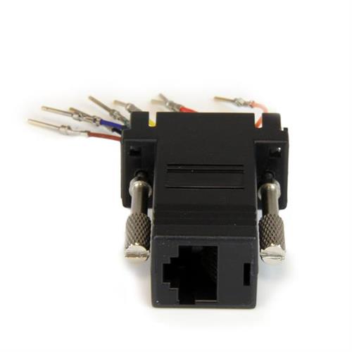 StarTech.com GC98MF adattatore per inversione del genere dei cavi DB-9 RJ-45 Nero