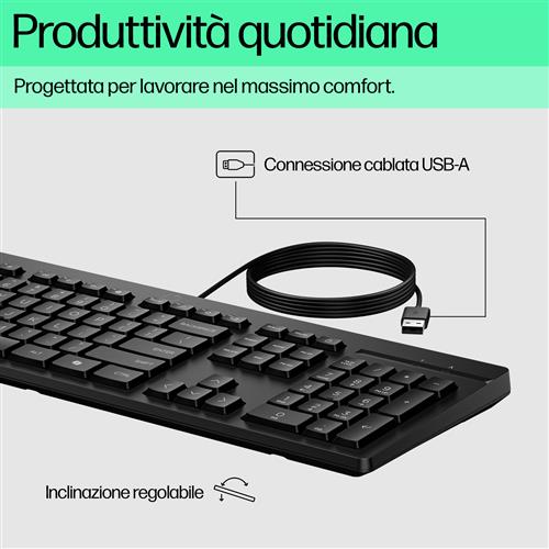 HP Tastiera cablata 125 G2 USB