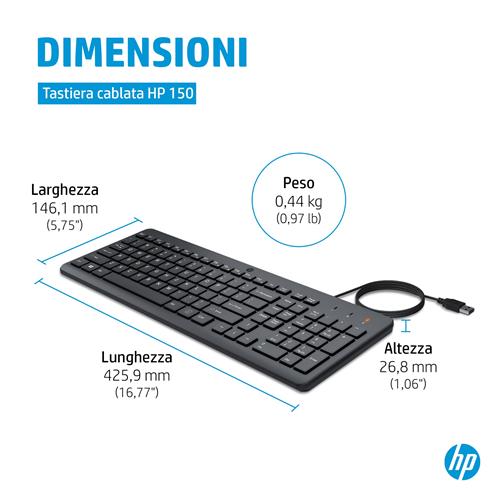 HP Tastiera cablata 150
