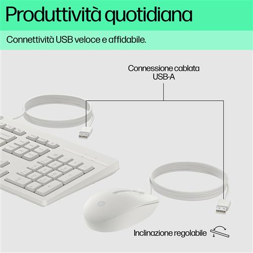 225 WIRED MOUSE AND KB G2 CWH