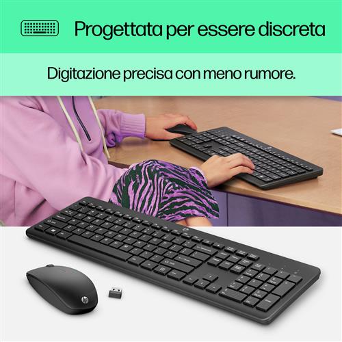 HP Combo tastiera e mouse wireless 230