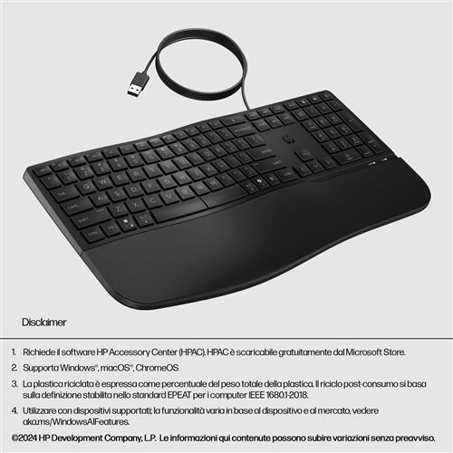 HP 485 Comfort Wired Keyboard