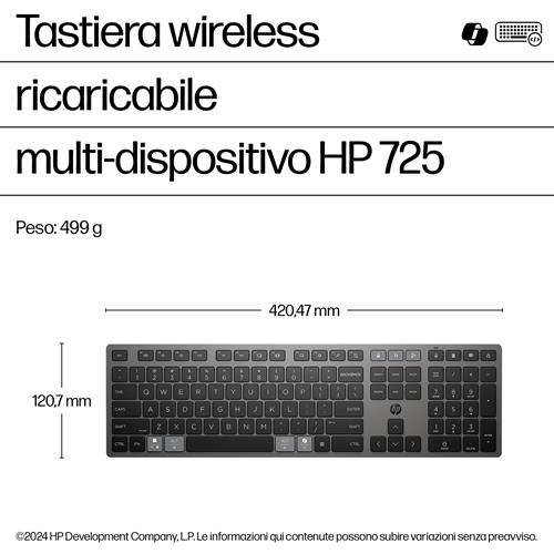 725 MULTI-DEVICE RCHRGBL WL KBD ITALY- ITALIAN LOCALIZATION