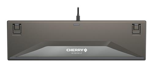 CHERRY KC 500 MX LP tastiera Casa/ufficio USB QWERTZ Tedesco Grigio