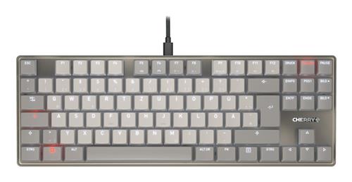CHERRY KC 500 MX LP TKL tastiera Casa/ufficio USB QWERTZ Tedesco Grigio
